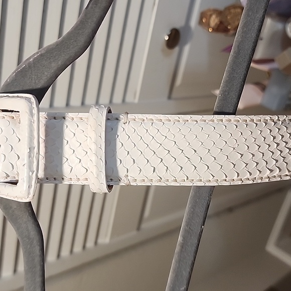 WHITE PYTHON SHARI'S PLACE BELT - Picture 7 of 10